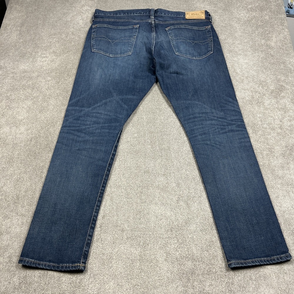Polo Ralph Lauren Sullivan Slim Jeans Mens 34x30 Blue Stretch Denim - Picture 6 of 11